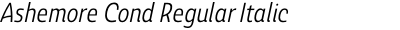 Ashemore Cond Regular Italic